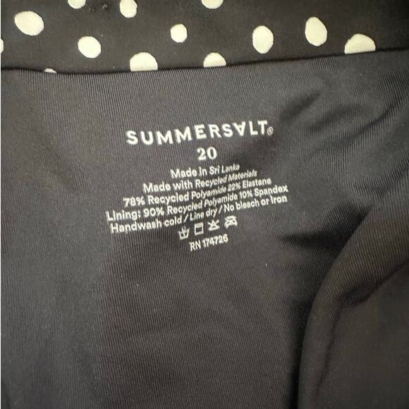 Summersalt Polka Dot One Piece Swimsuit Ruffle Straps Size 20 - Picture 6 of 6